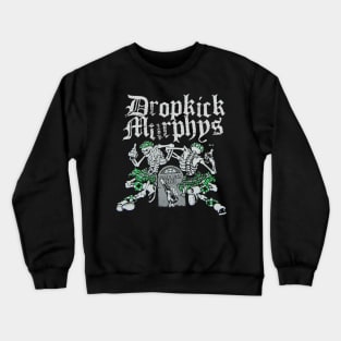 Two skull green art punk band Crewneck Sweatshirt